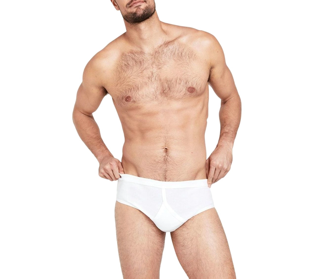 15 X Jockey Mens Y-Front Rib Brief Underwear - White