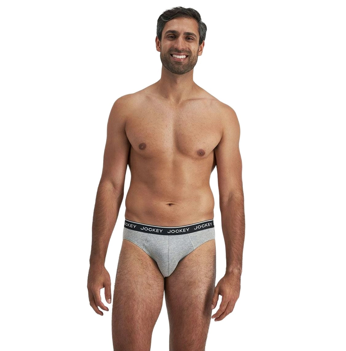 20 X Jockey Elastic Cotton Brief Underwear Black / Grey Undies