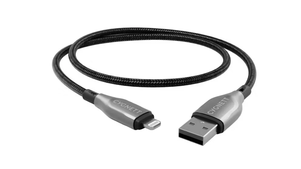 Cygnett 1m Armored Lightning Cable To Usb-a - Black