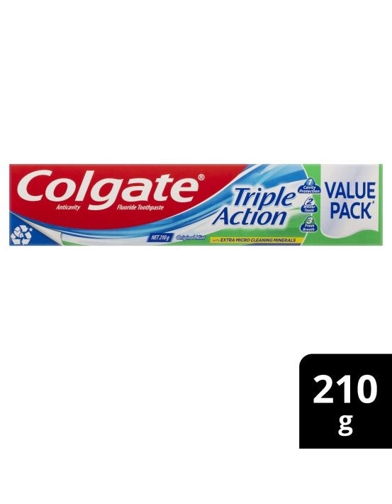 Colgate Triple Action Mint Toothpaste 210g