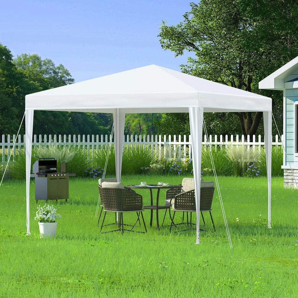 Alfordson Gazebo 3x3 Outdoor Wedding Party Tent Camping Shelter Portable White