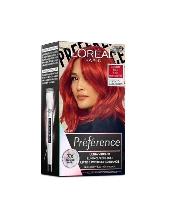 L'Oreal Preference Vivids Permanent Hair Colour 8.624 Bright Red