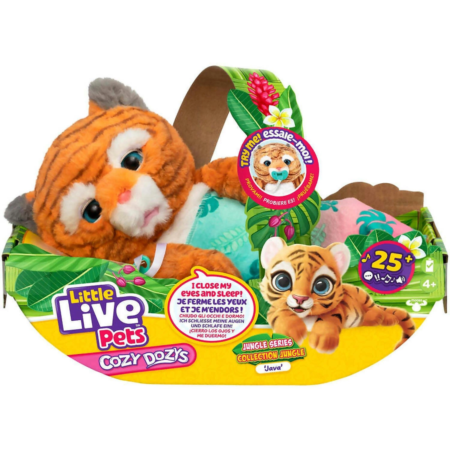 Little Live Pets - Cozy Dozy S6 Jungle Series Java The Tiger