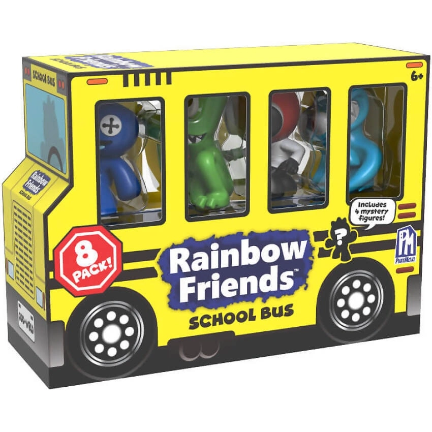 Rainbow Friends - 8 Pack Mini Figure School Bus - PhatMojo