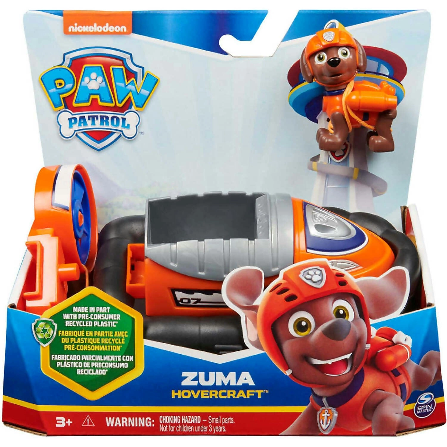 Paw Patrol - Zuma's Hovercraft Sustainable Vehicle - Spin Master