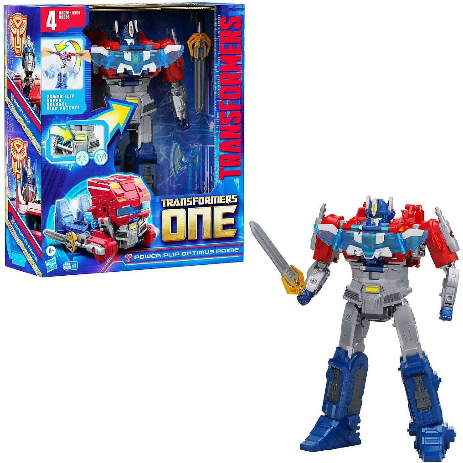 Transformers - Transformers One Power Flip Optimus Prime - Hasbro