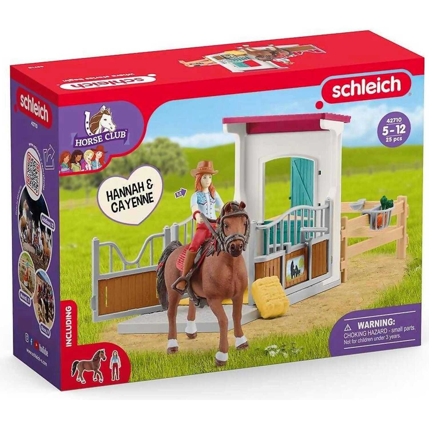 Schleich - Horse Box With Horse Club Hannah & Cayenne