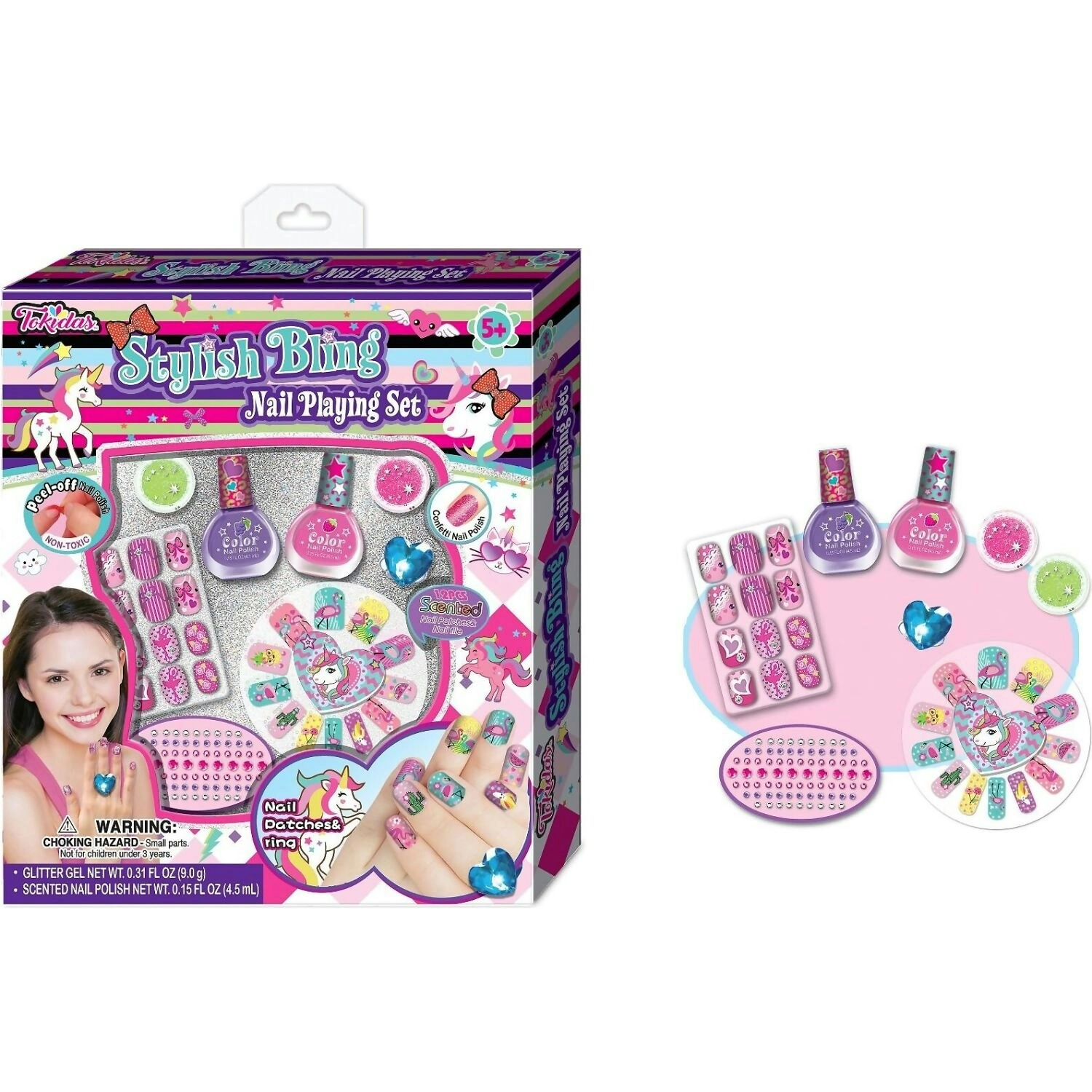 Tokidas - Stylish Bling Nail Playing Set