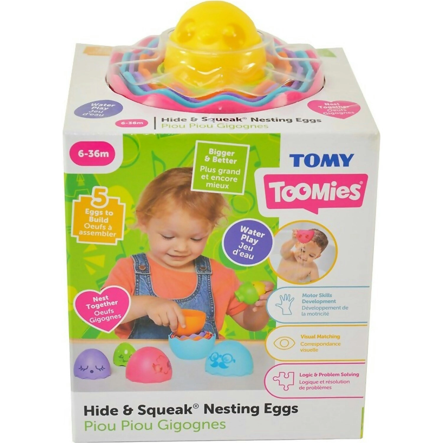 TOMY - Hide & Squeak Nesting Eggs - TOMY