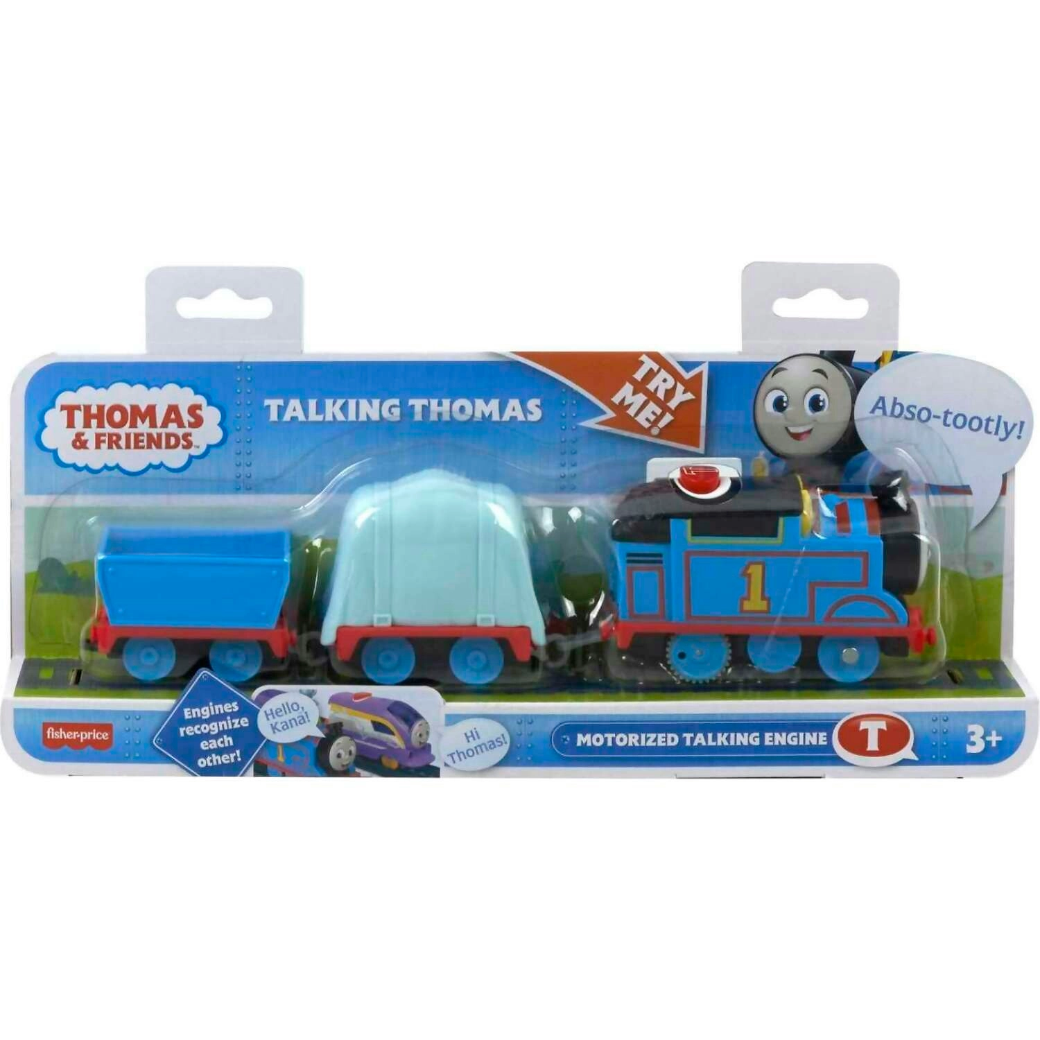 Fisher-Price - Thomas & Friends Talking Thomas Toy Train Motorized Engine With Phrases & Sounds