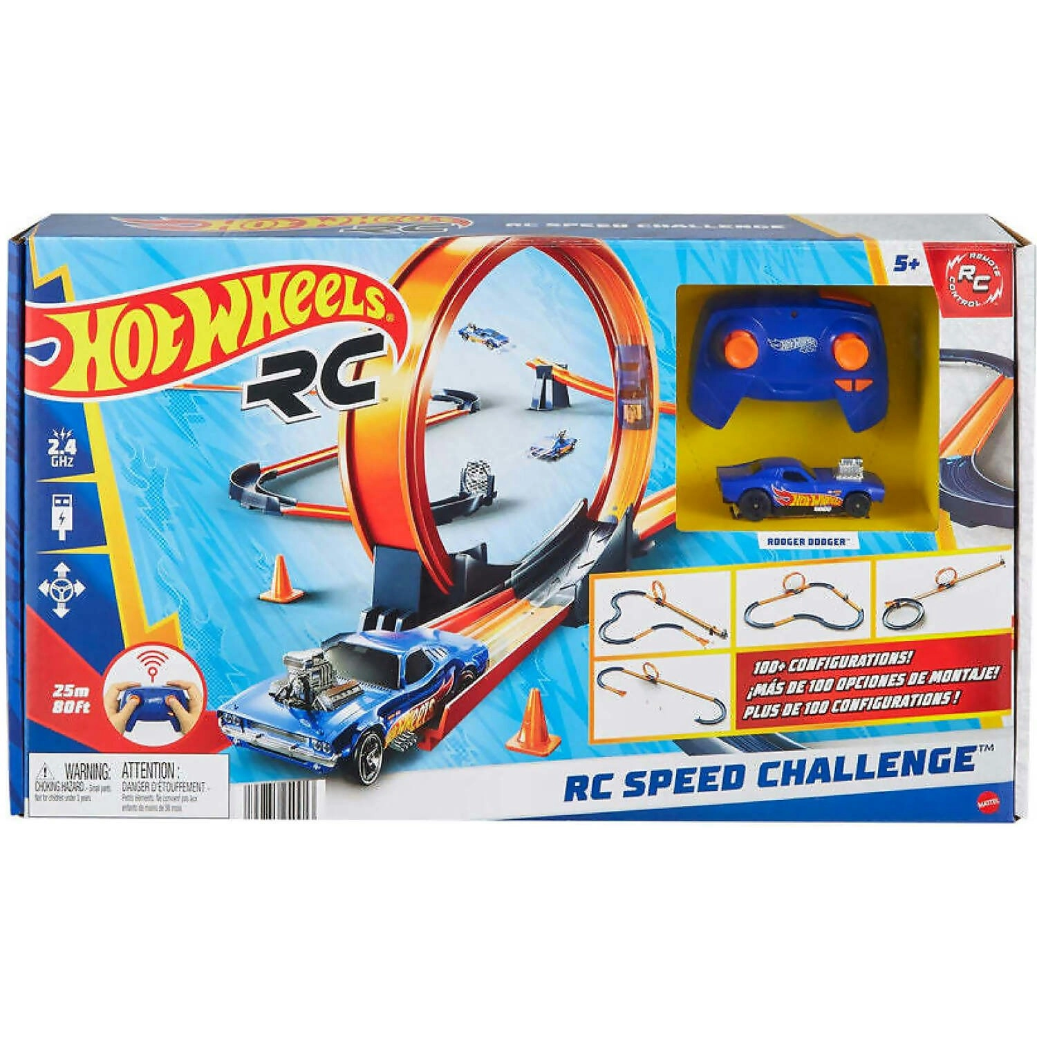 Hot Wheels - 1:64 Remote Control Speed Challenge Track Set - Mattel