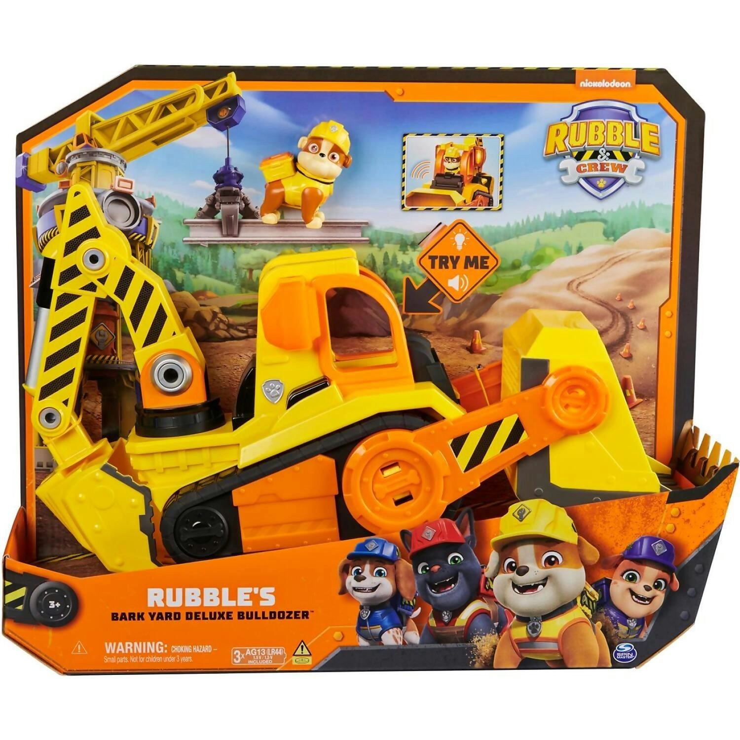 Paw Patrol - Rubble & Crew Bark Yard Deluxe Bulldozer Construction Truck - Spin Master