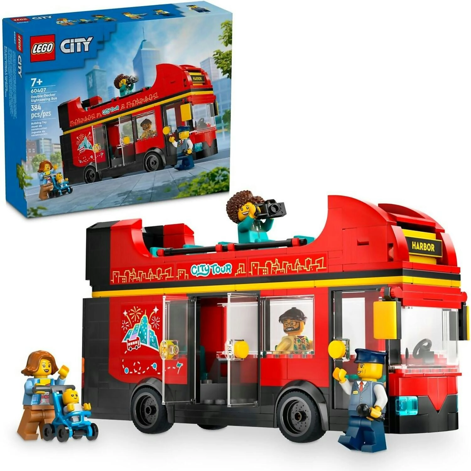 LEGO 60407 Red Double-Decker Sightseeing Bus - City