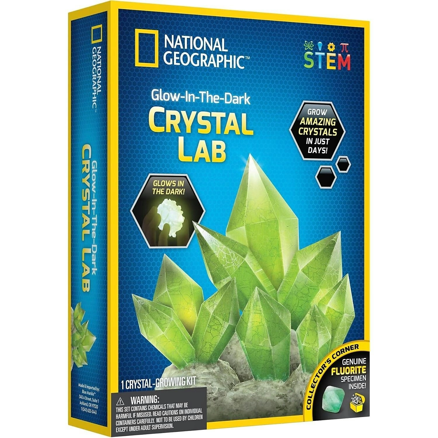 U Games - National Geographic Glow In Dark Green Crystal Lab