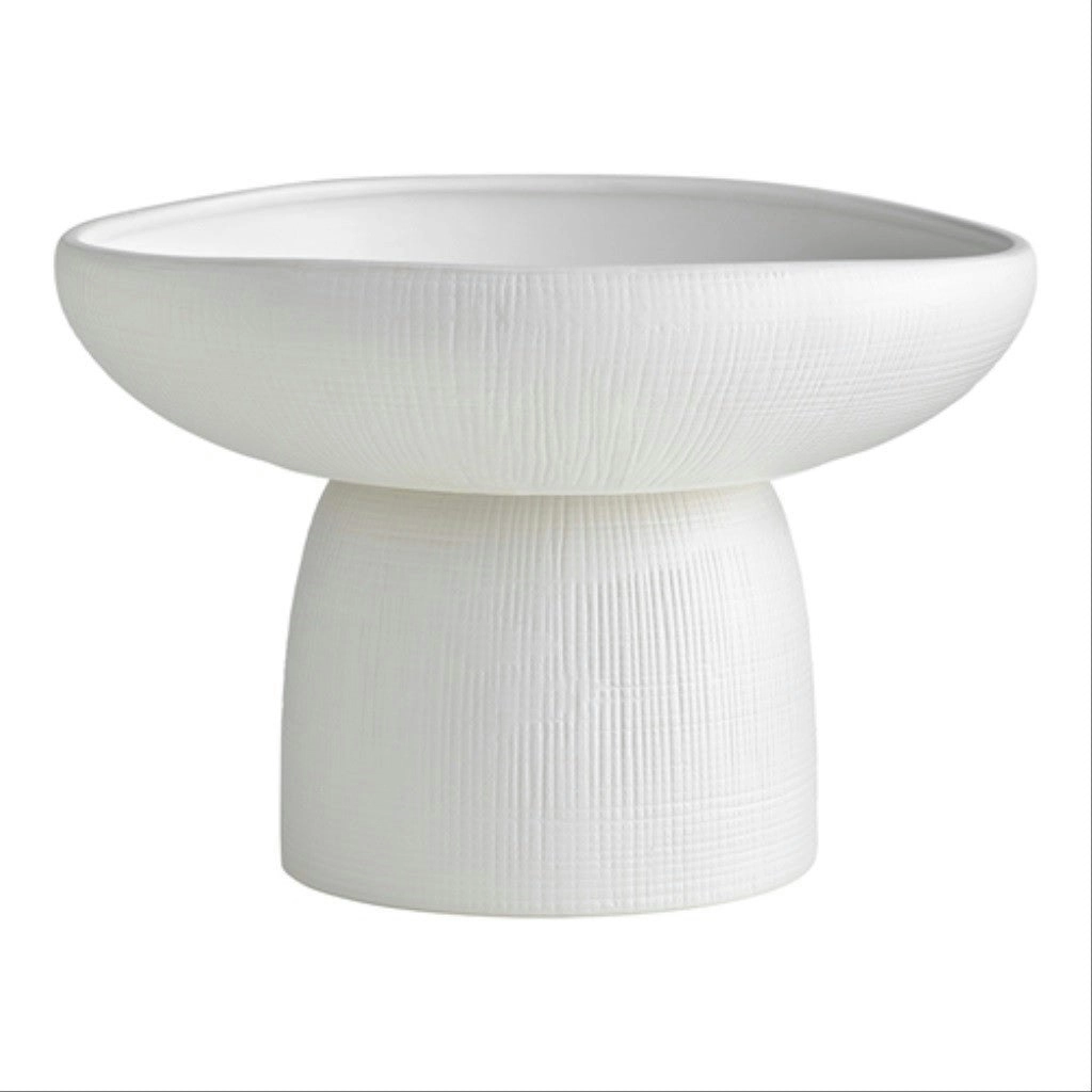 Ecology Bisque Large Footed Bowl 30cm - White