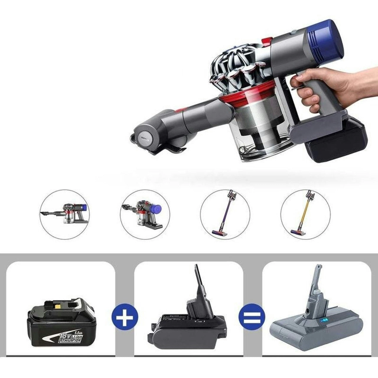 Makita 18V To Dyson V7 & V8 Battery Converter / Adapter