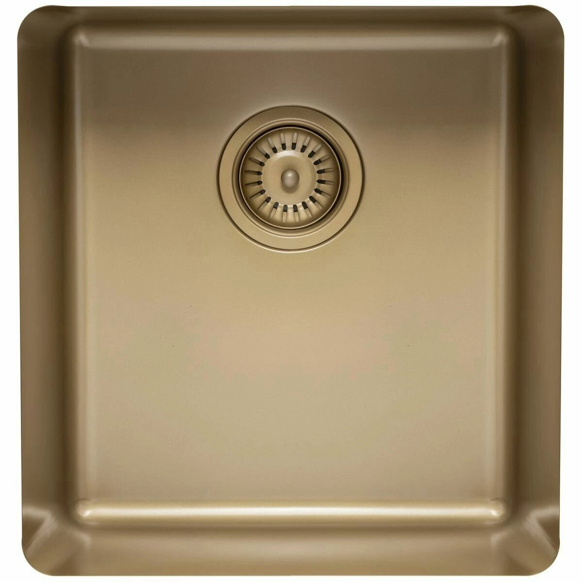 Titan Medium Single Bowl Sink Pearl Gold