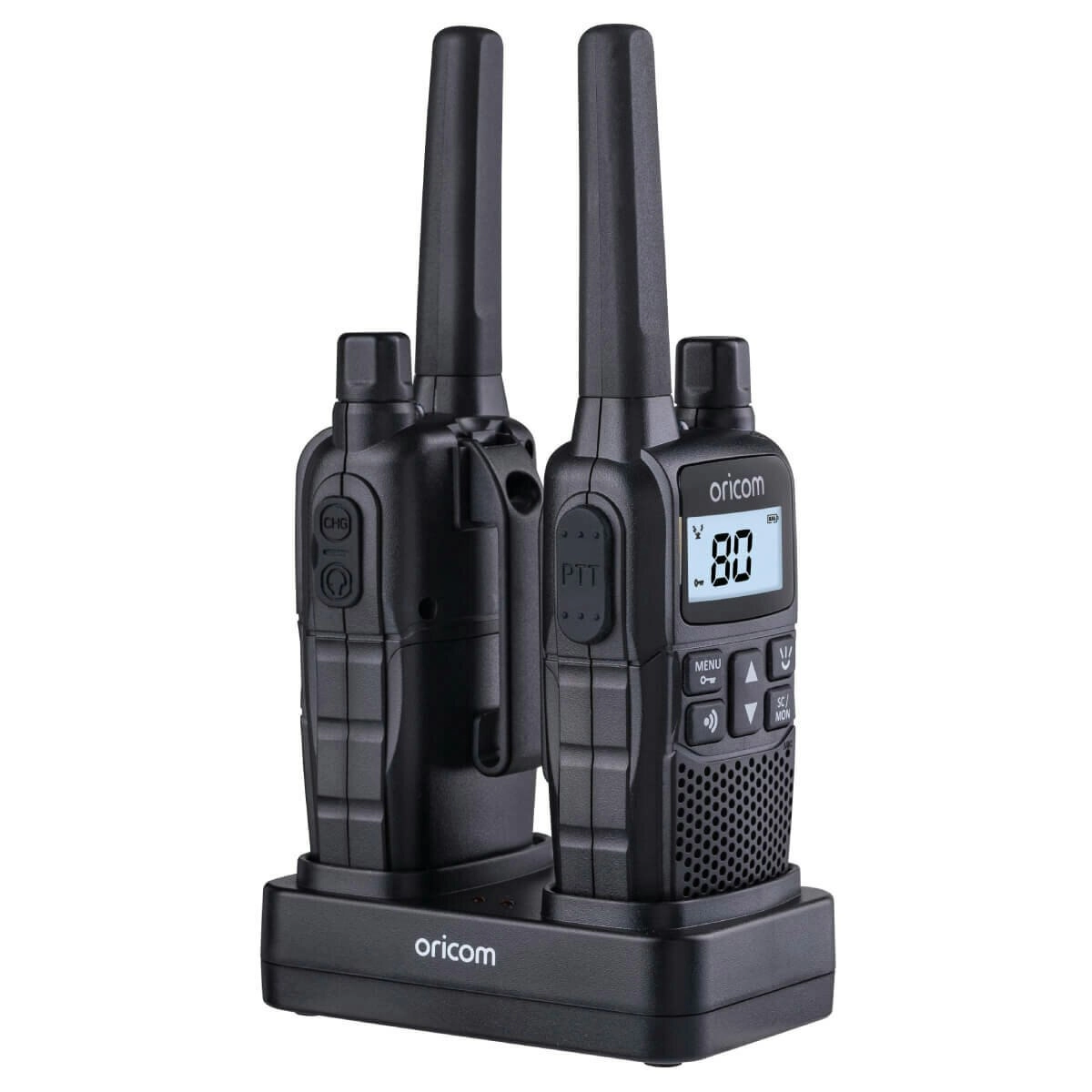 Oricom 2 Watt Handheld UHF CB Radio Twin Pack