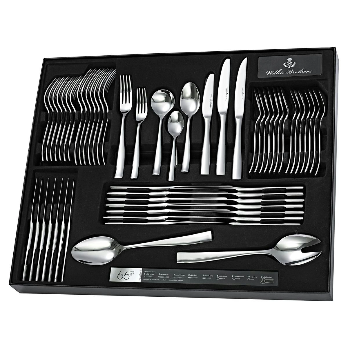 Wilkie Brothers Hartford 66 Piece Cutlery Set