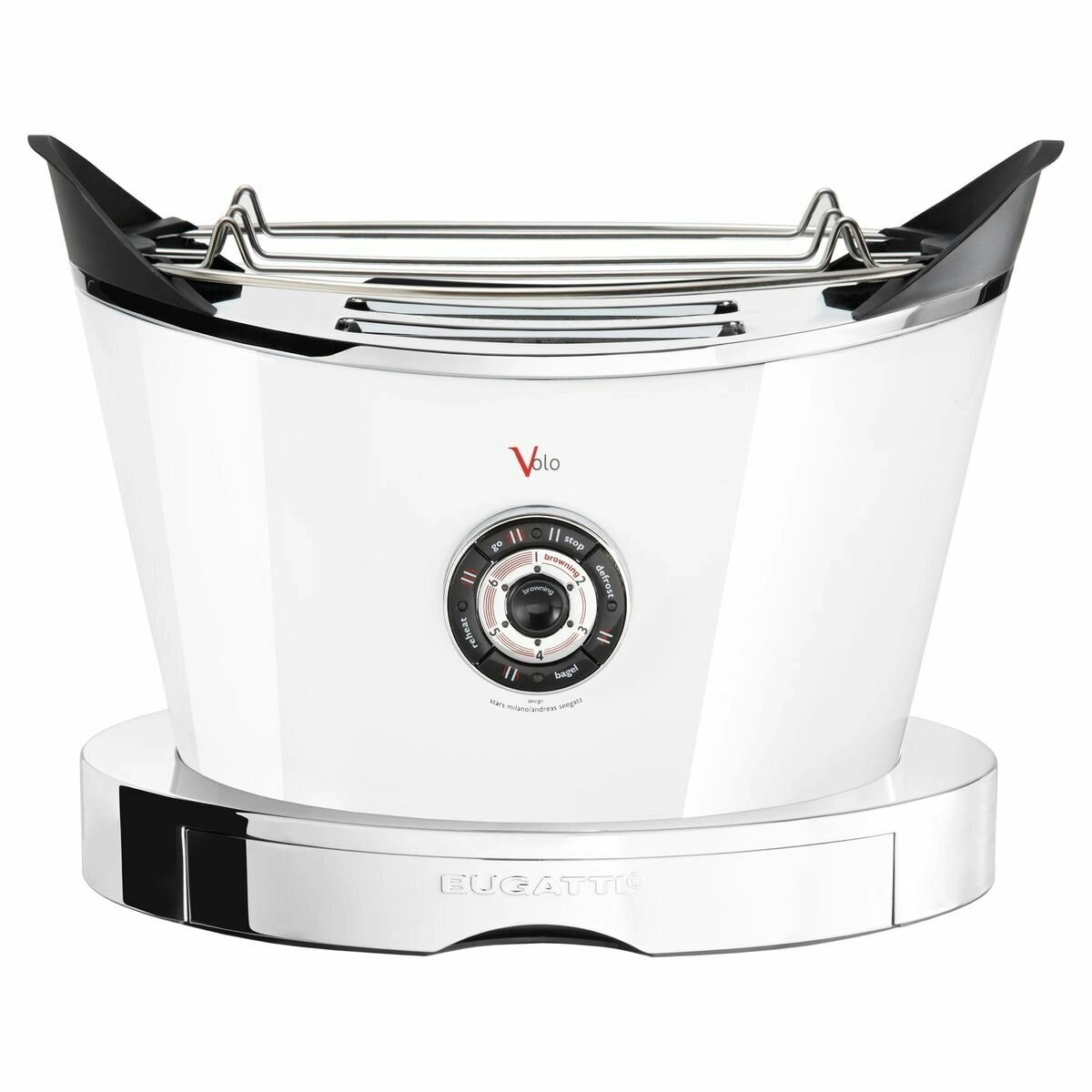 Bugatti Volo 2 Slice Toaster White