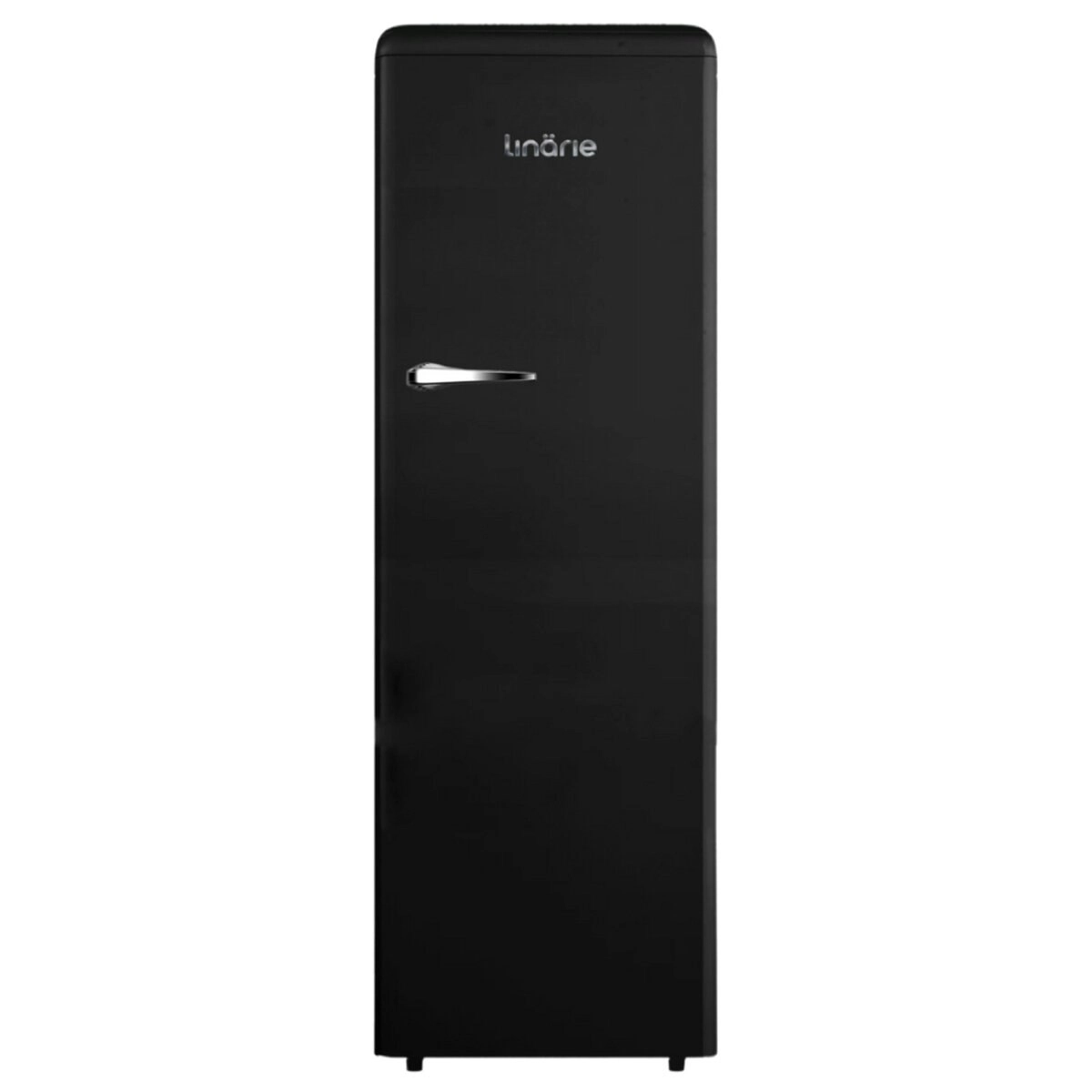 Linarie 328L Single Door Retro Larder Fridge Black