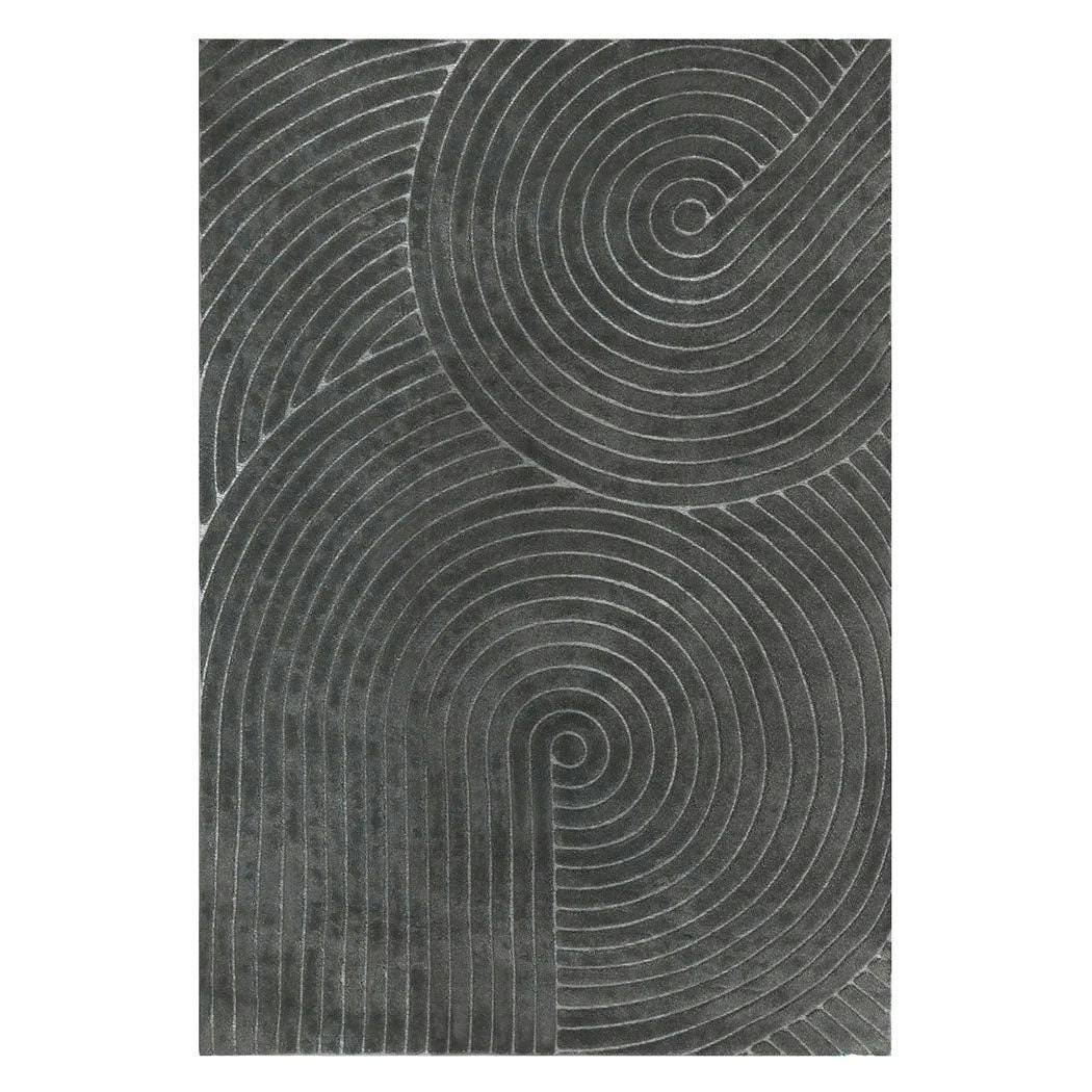 Marlow Floor Rug Soft Polyester Carpet Non Slip Plush Shaggy Rugs Geometric (FR2042-200x290)