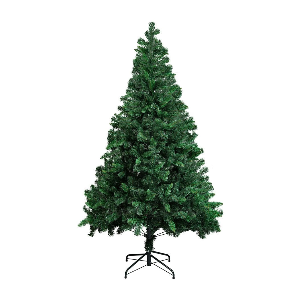 Santaco Artificial Christmas Tree 1.8M Xmas Decoration 860 Lush Tips Metal Stand