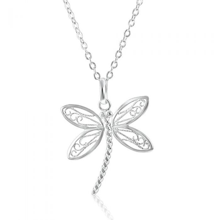 Sterling Silver Dragonfly Pendant