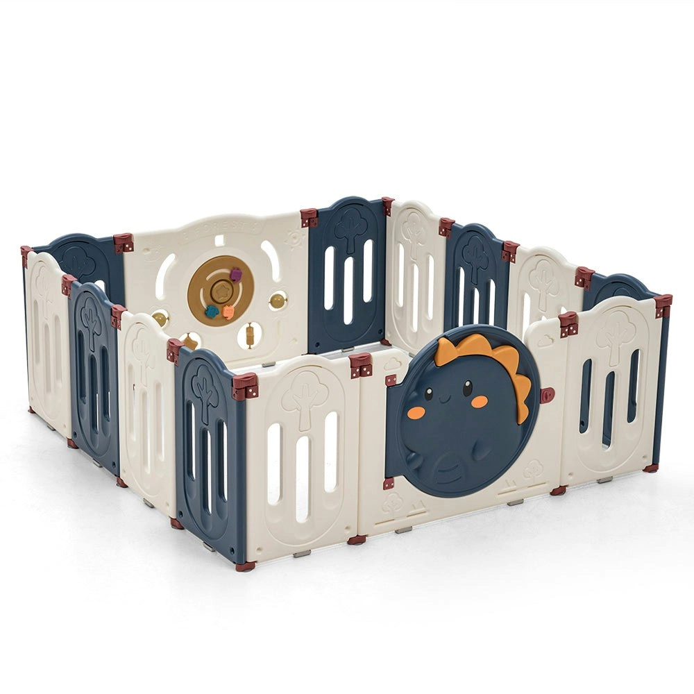 Playpals Kids Playpen Baby Large Safety Gate Toddler Fence Child Play 14 Panels