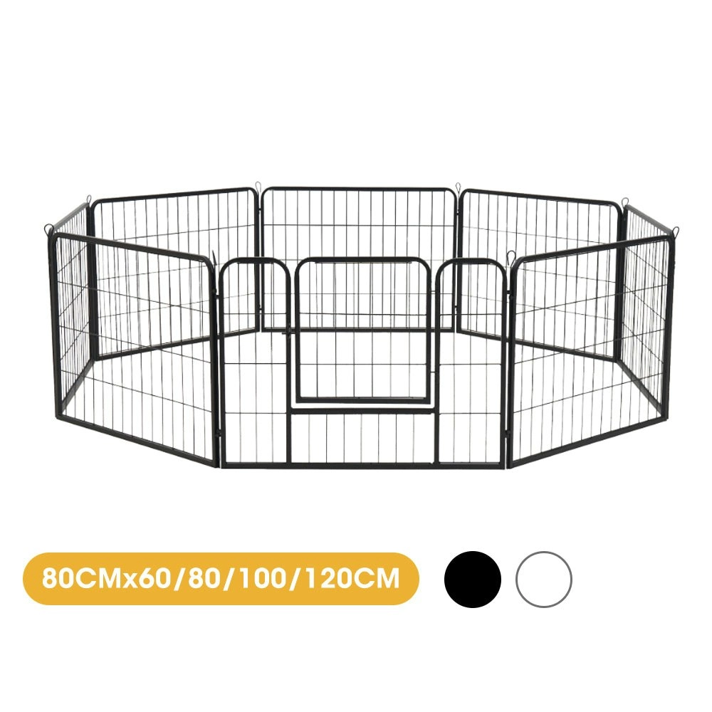 Petzly Dog 8 Panel Playpen Puppy Exercise Cage Pet Cage Enclosure