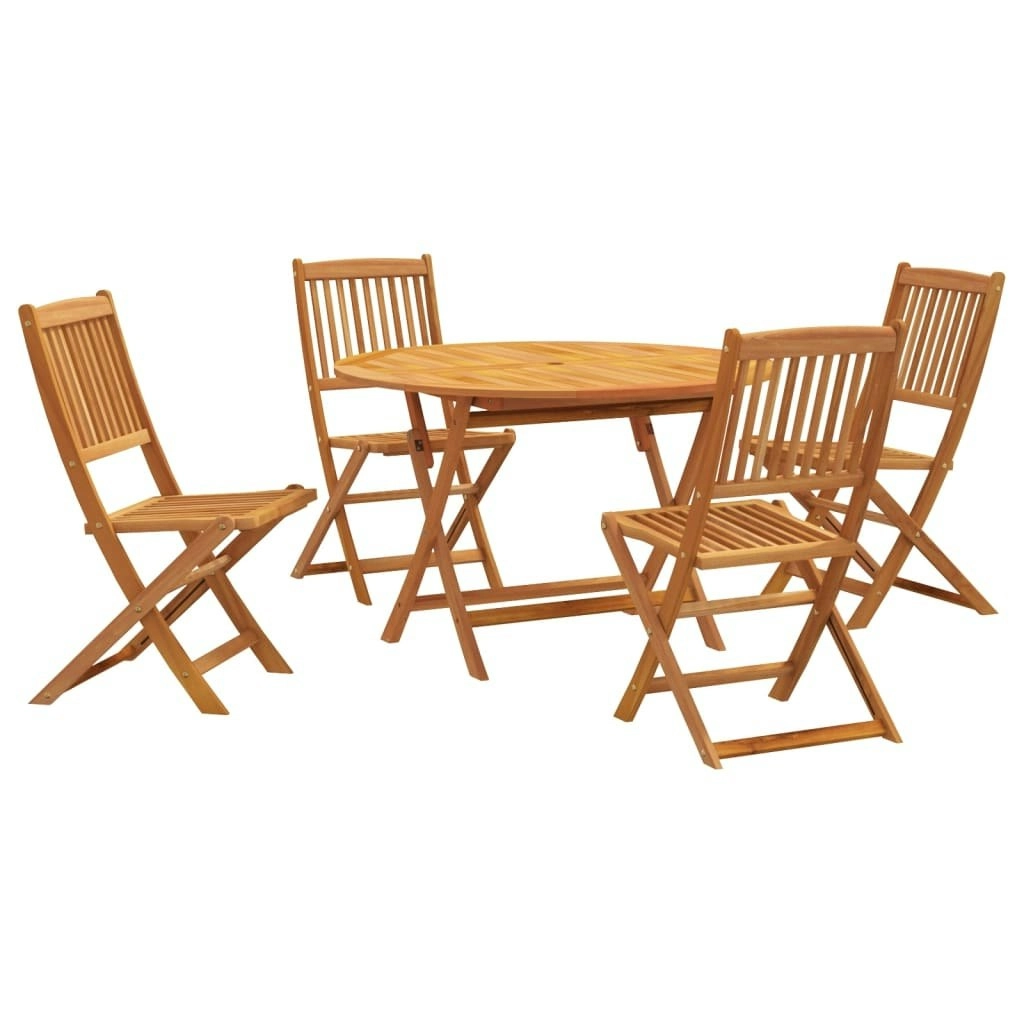 5 Pieces Garden Dining Set Solid Wood Acacia 3203353