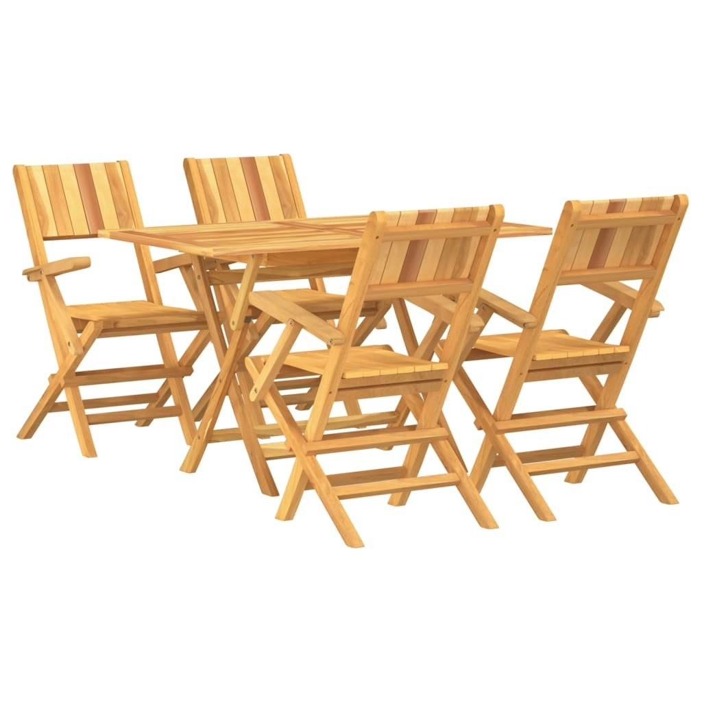 5 Piece Garden Dining Set Solid Wood Teak 3155009