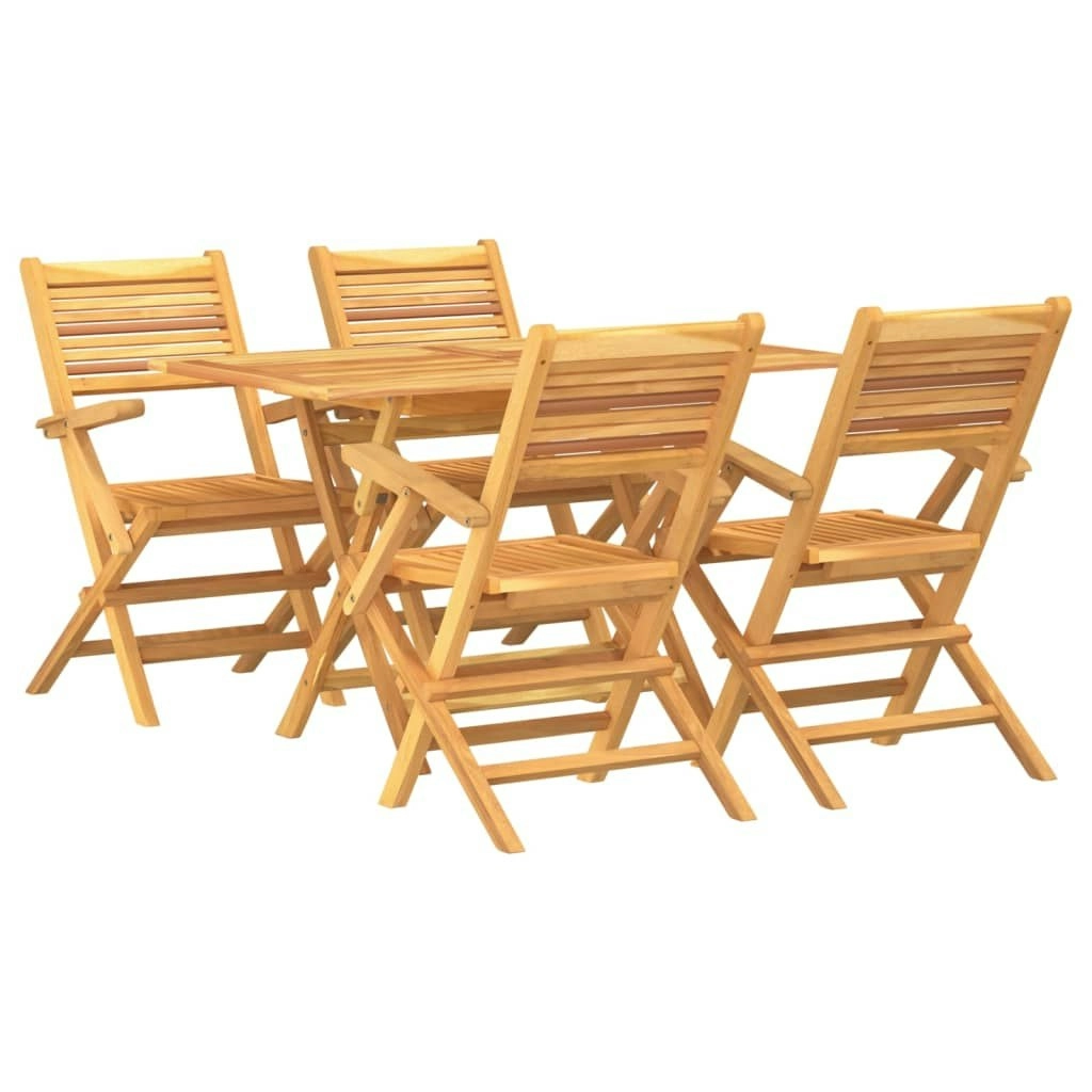 5 Piece Garden Dining Set Solid Wood Teak 3155013