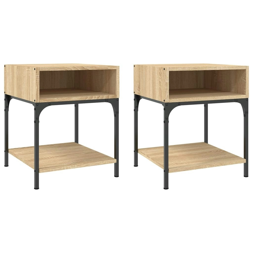 Bedside Tables 2 pcs Sonoma Oak 40x41x50 cm Engineered Wood 825876