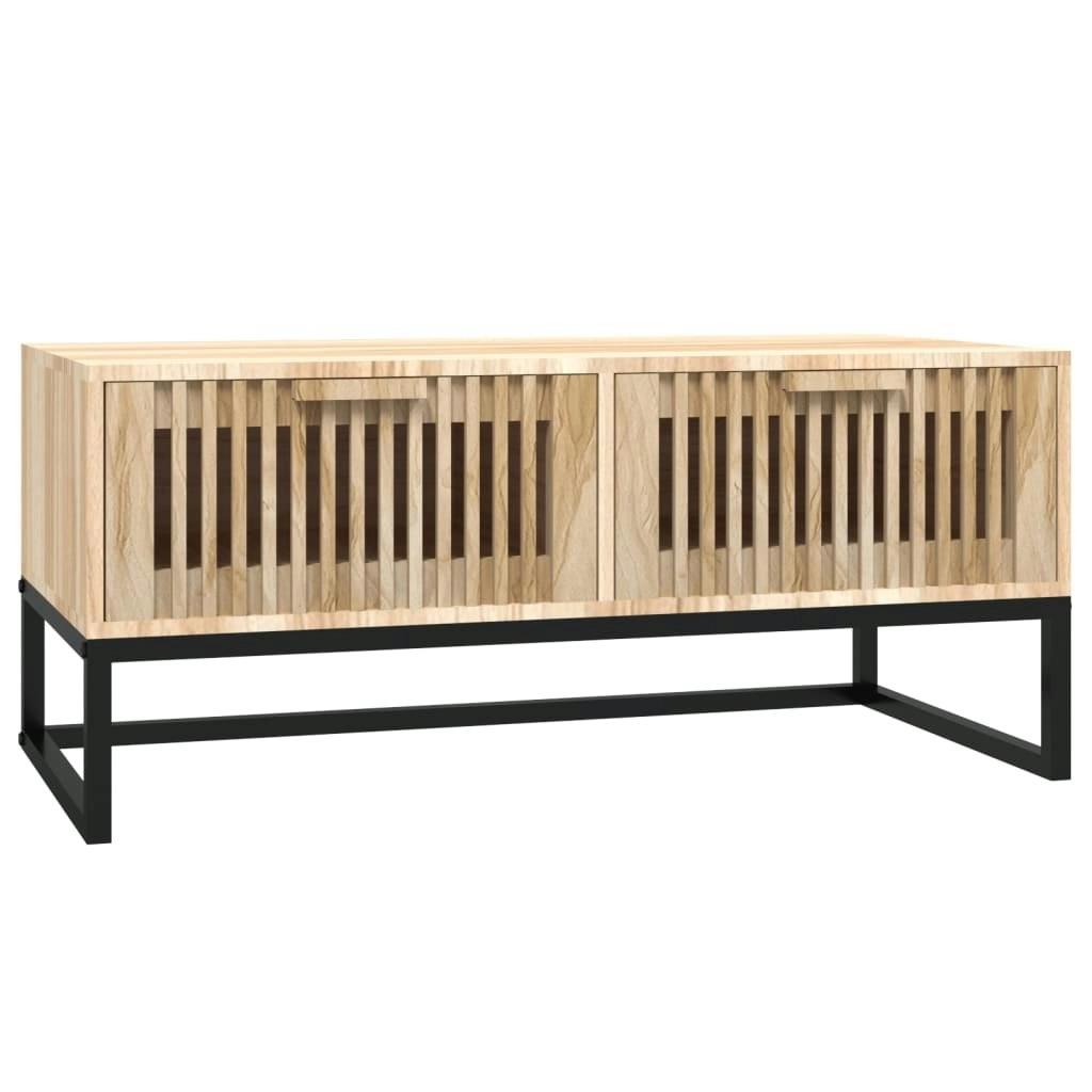 Coffee Table 80x40x35 cm Engineered Wood and Iron 352102