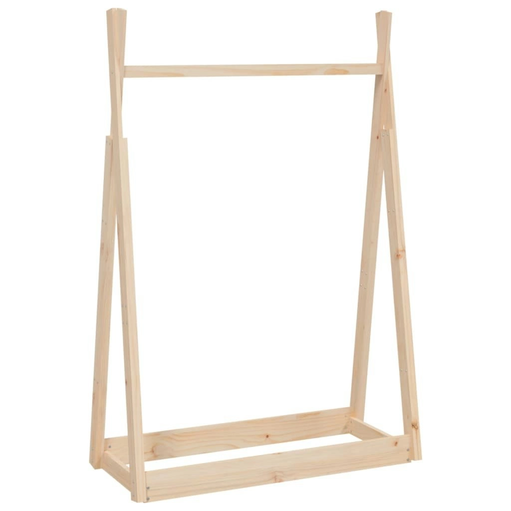 Clothes Rack 100x45x150 cm Solid Wood Pine 824983