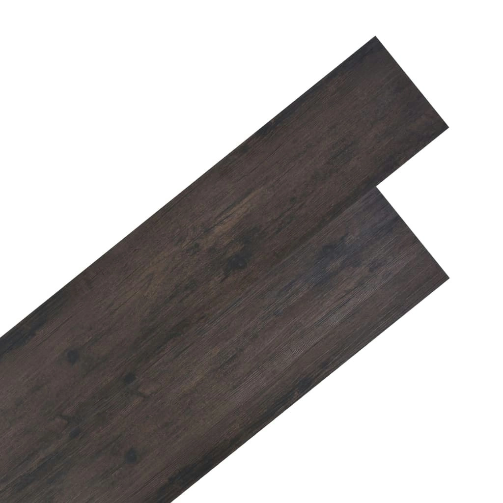 Non Self-adhesive PVC Flooring Planks 5.26 mÂ² 2 mm Oak Dark Grey 245169