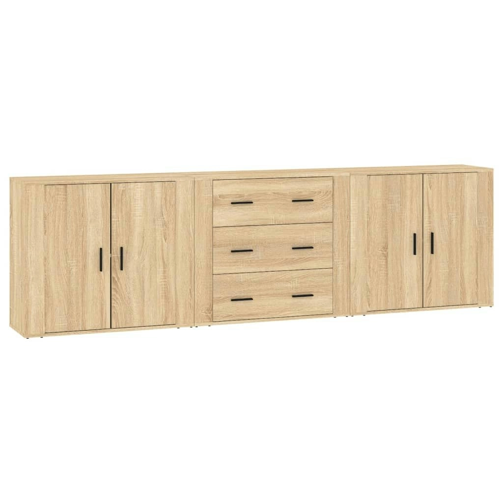 Sideboards 3 pcs Sonoma Oak Engineered Wood 3185402