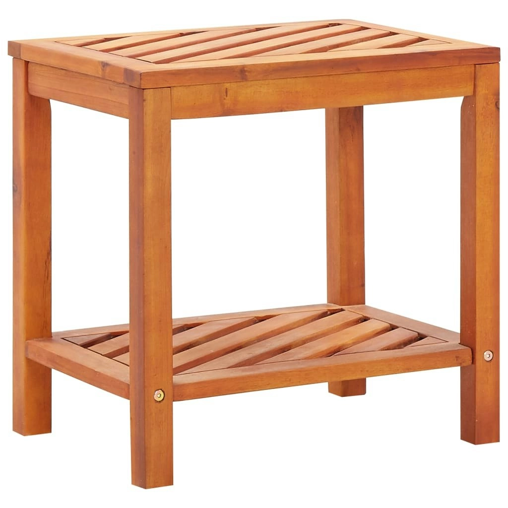 Side Table Solid Acacia Wood 45x33x45 cm 44067