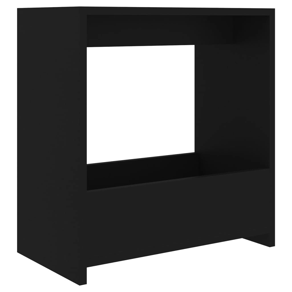 Side Table Black 50x26x50 cm Engineered Wood 806688