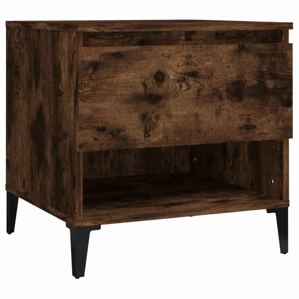 Side Table Smoked Oak 50x46x50 cm Engineered Wood 819558