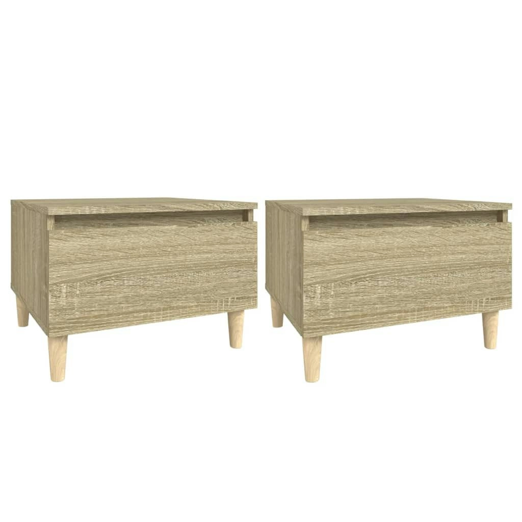 Side Tables 2 pcs Sonoma Oak 50x46x35 cm Engineered Wood 819507