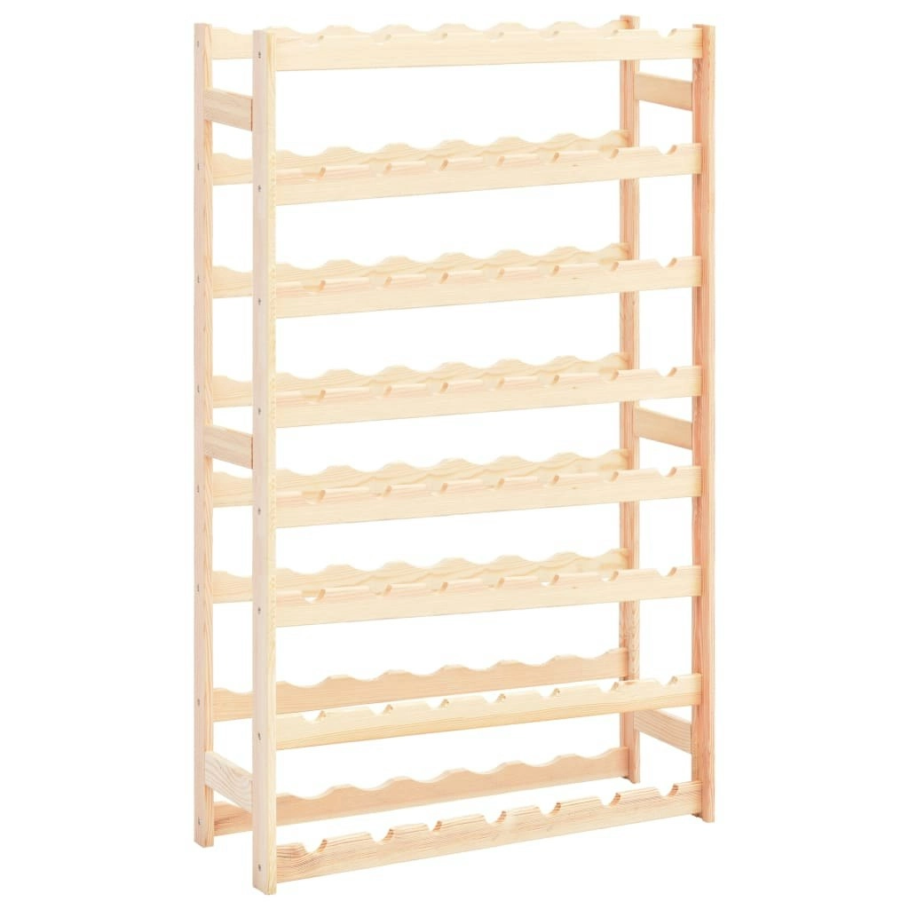 Wine Rack for 56 Bottles Solid Wood Pine 286196