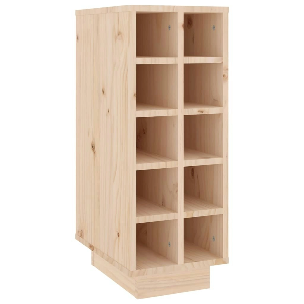 Wine Cabinet 23x34x61 cm Solid Wood Pine 820971