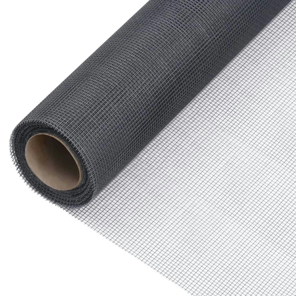 Mesh Screen Fiberglass 100x1000 cm Grey 150872