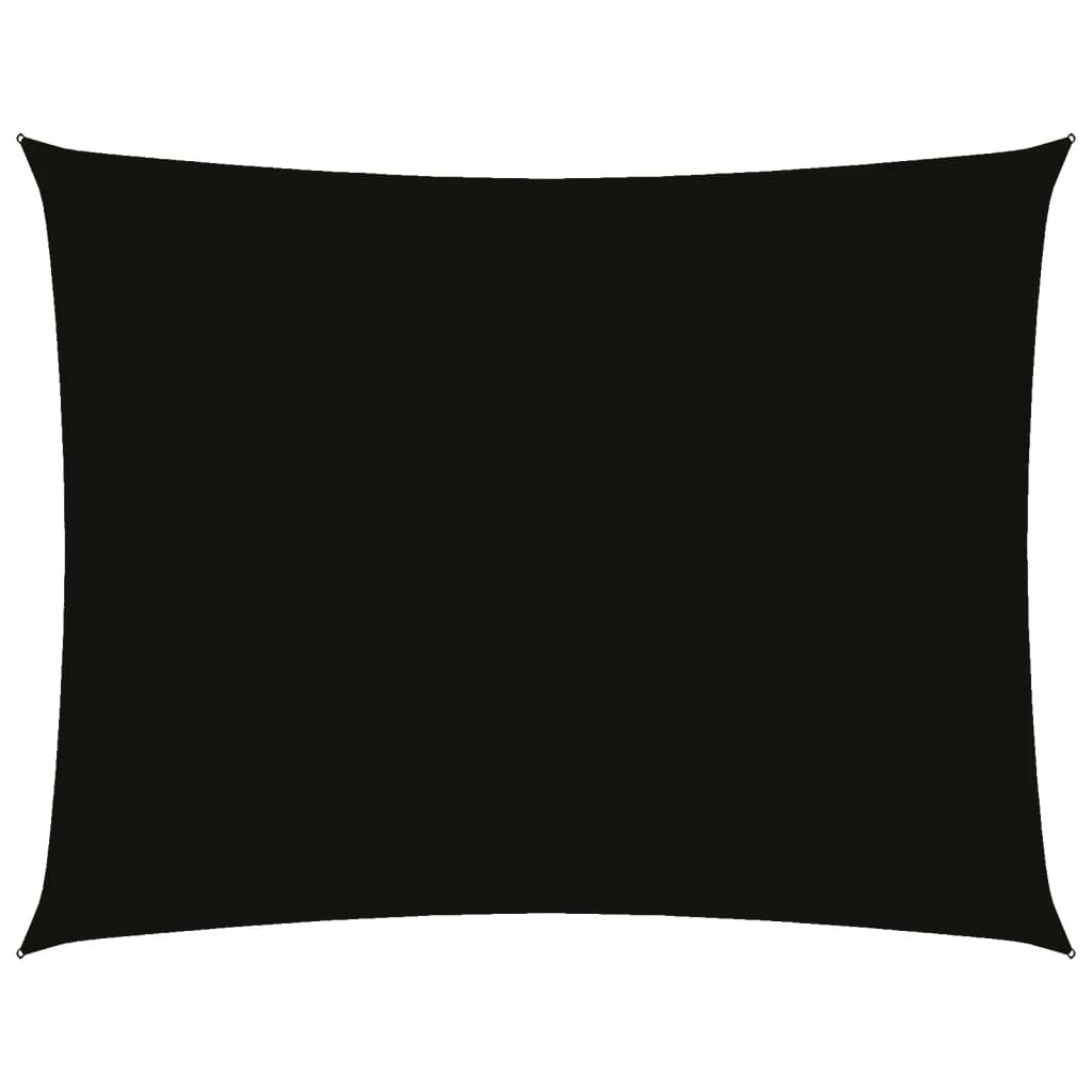 Sunshade Sail Oxford Fabric Rectangular 3x6 m Black 135763