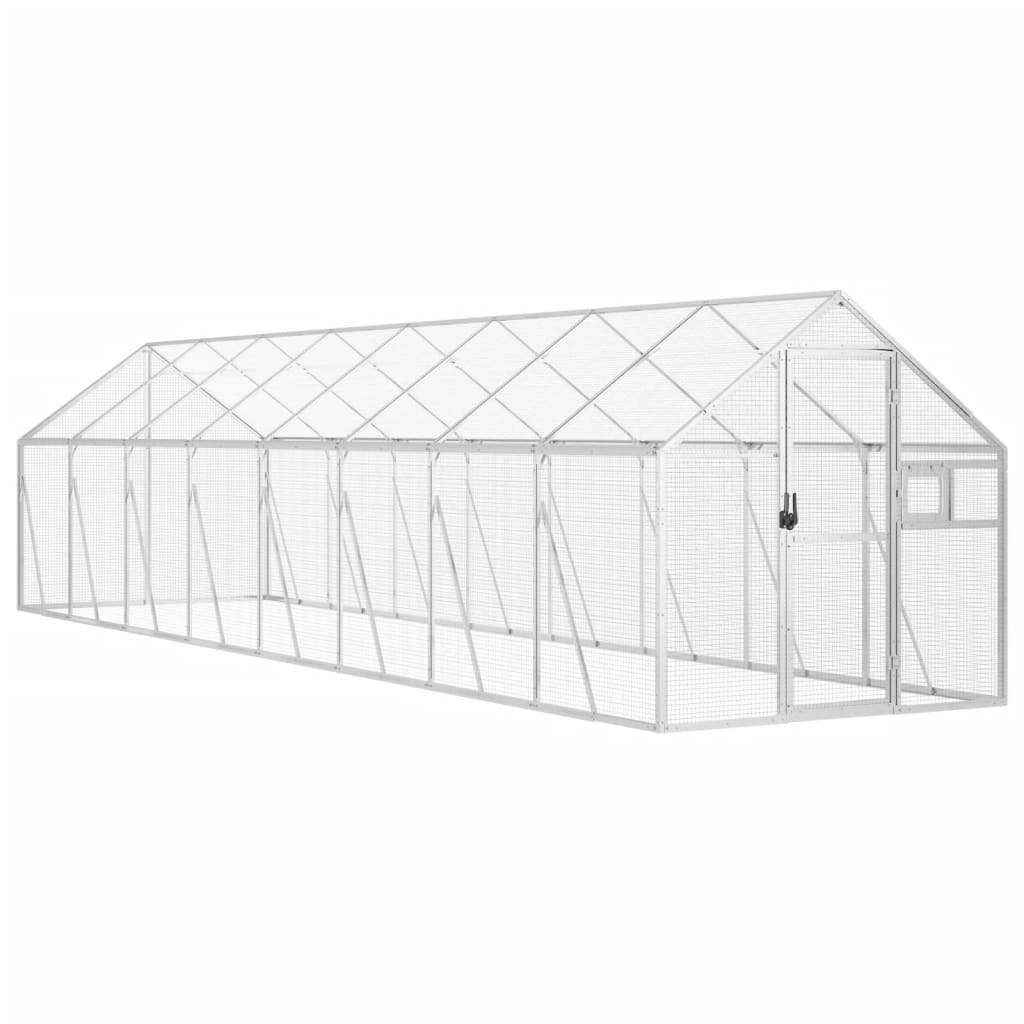 Aviary Silver 1.79x8x1.85 m Aluminium 3155799