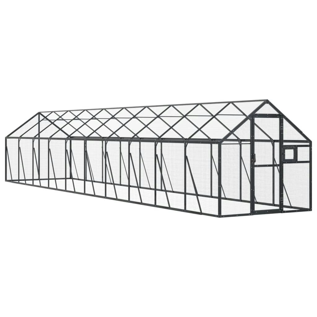 Aviary Anthracite 1.79x10x1.85 m Aluminium 3155806