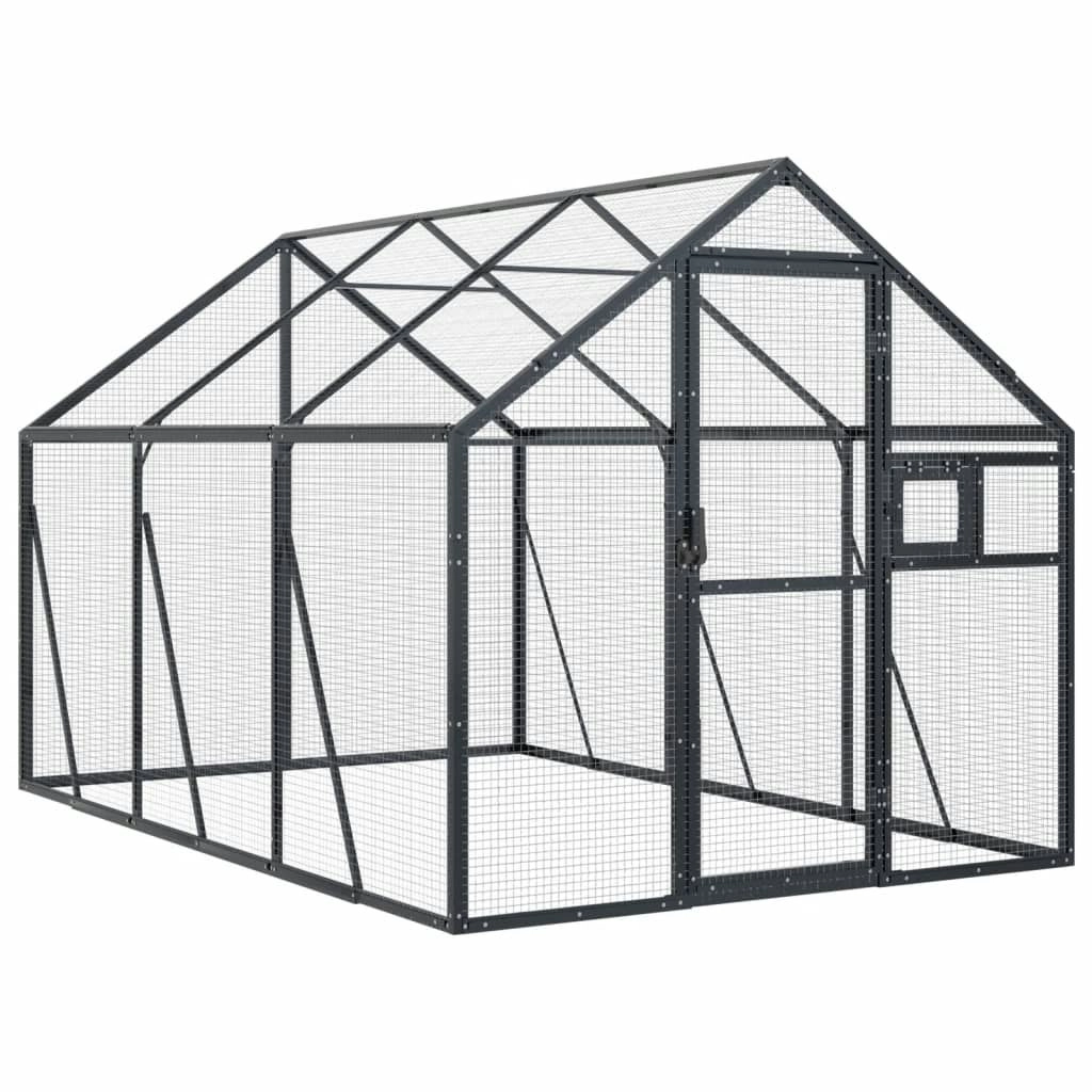 Aviary Anthracite 1.79x3x1.85 m Aluminium 3155802