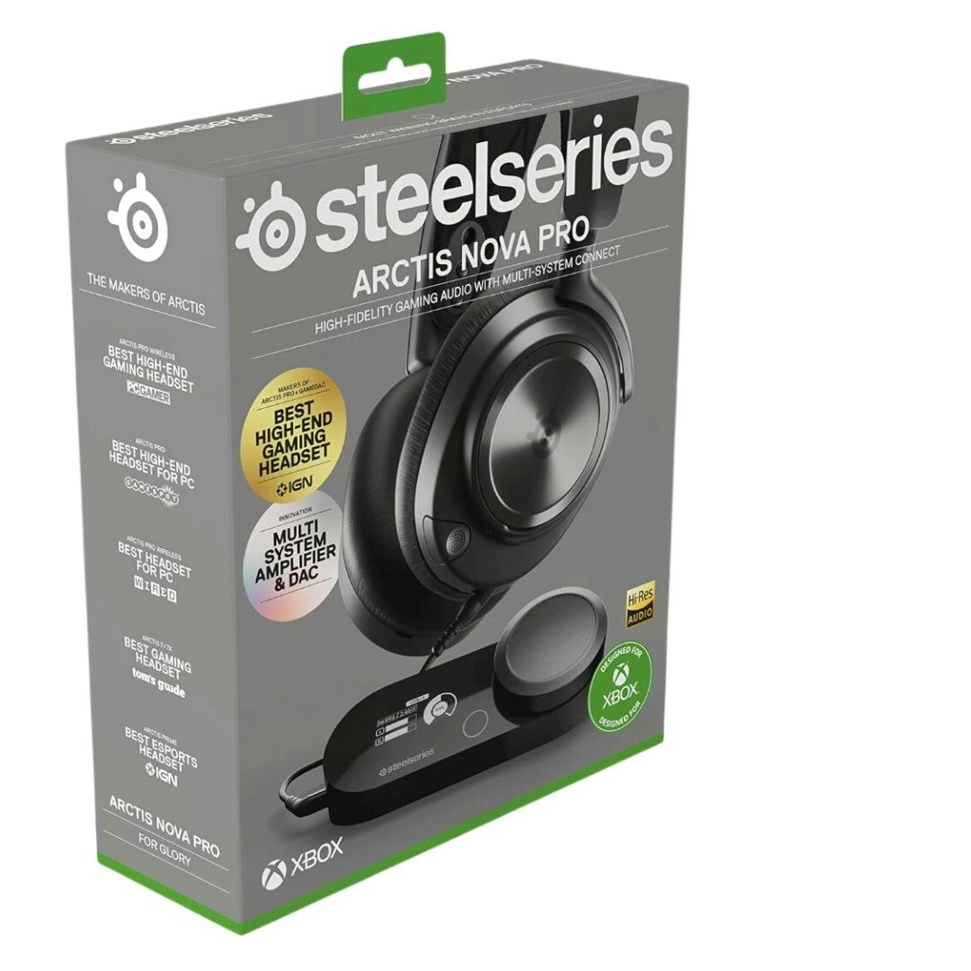 SteelSeries Arctis Nova Pro X Wired Multi-System Gaming Headset - Xbox, PC, PlayStation & Switch - 360° Spatial Audio